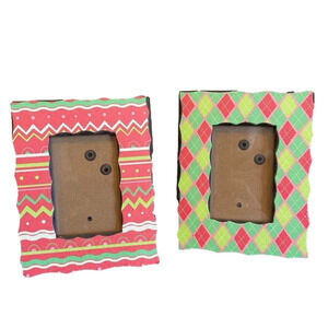 Christmas Frames Set of 2 Frame Ornaments